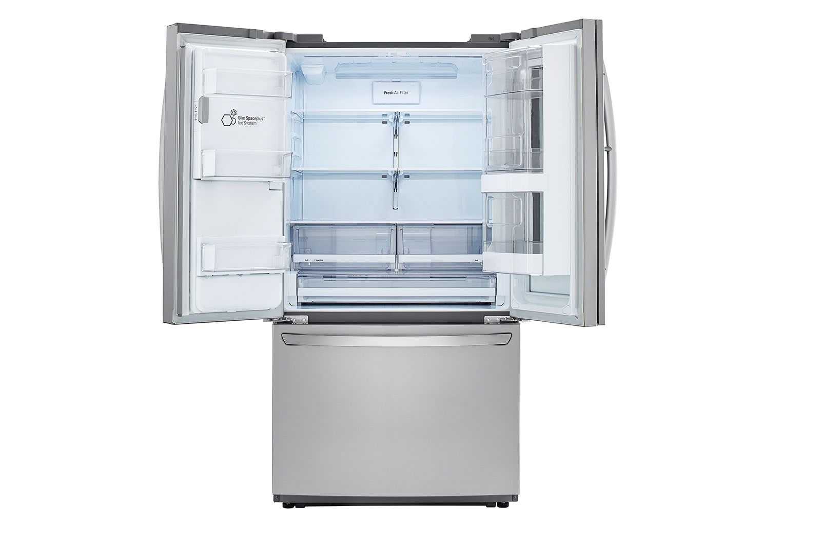 LG Réfrigérateur intelligent de 26 pi³ avec Wi-Fi, Porte dans la porte<sup>MD</sup> et technologie InstaView<sup>MC</sup>, LFXS26596S