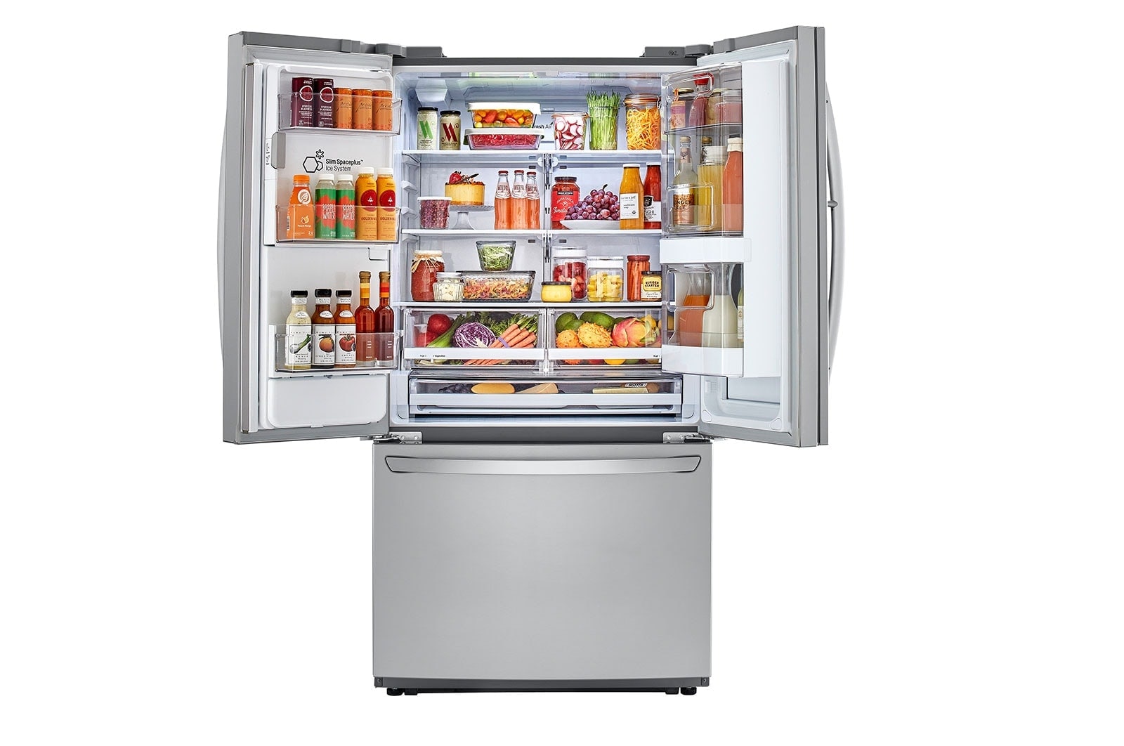 LG Réfrigérateur intelligent de 26 pi³ avec Wi-Fi, Porte dans la porte<sup>MD</sup> et technologie InstaView<sup>MC</sup>, LFXS26596S