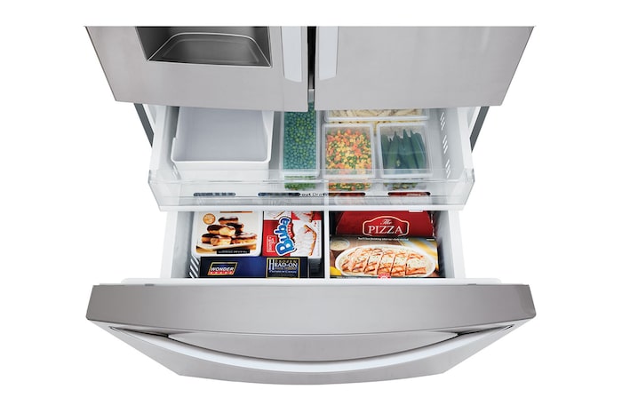 Freezer Door Opened Top View