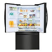 LG Réfrigérateur noir mat de 36 po d'une capacité de 28 pi3 avec porte à deux battants et de la technologie Porte dans la porte<sup>MD</sup>, LFXS28566M
