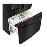 LG Réfrigérateur noir mat de 36 po d'une capacité de 28 pi3 avec porte à deux battants et de la technologie Porte dans la porte<sup>MD</sup>, LFXS28566M