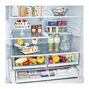 LG Réfrigérateur de 36 po d’une capacité de 28 pi³ résistant aux taches, avec InstaView<sup>MD</sup> Porte dans la porte<sup>MD</sup> et connectivité Wi-Fi, LFXS28596S
