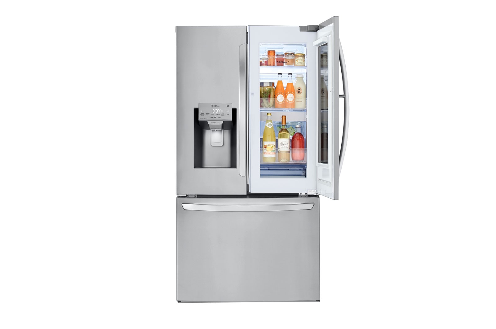 LG Réfrigérateur de 36 po d’une capacité de 28 pi³ résistant aux taches, avec InstaView<sup>MD</sup> Porte dans la porte<sup>MD</sup> et connectivité Wi-Fi, LFXS28596S