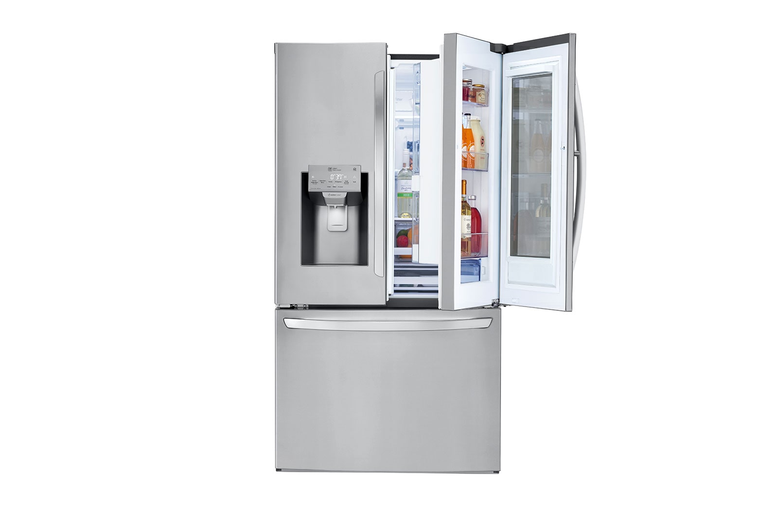 LG Réfrigérateur de 36 po d’une capacité de 28 pi³ résistant aux taches, avec InstaView<sup>MD</sup> Porte dans la porte<sup>MD</sup> et connectivité Wi-Fi, LFXS28596S