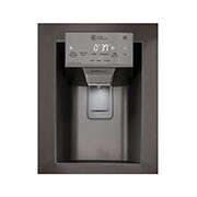 LG Réfrigérateur de 28 pi3 doté de 3 portes, dont une porte à deux battants, de la gamme en acier inoxydable noir de LG, LFXS28968D