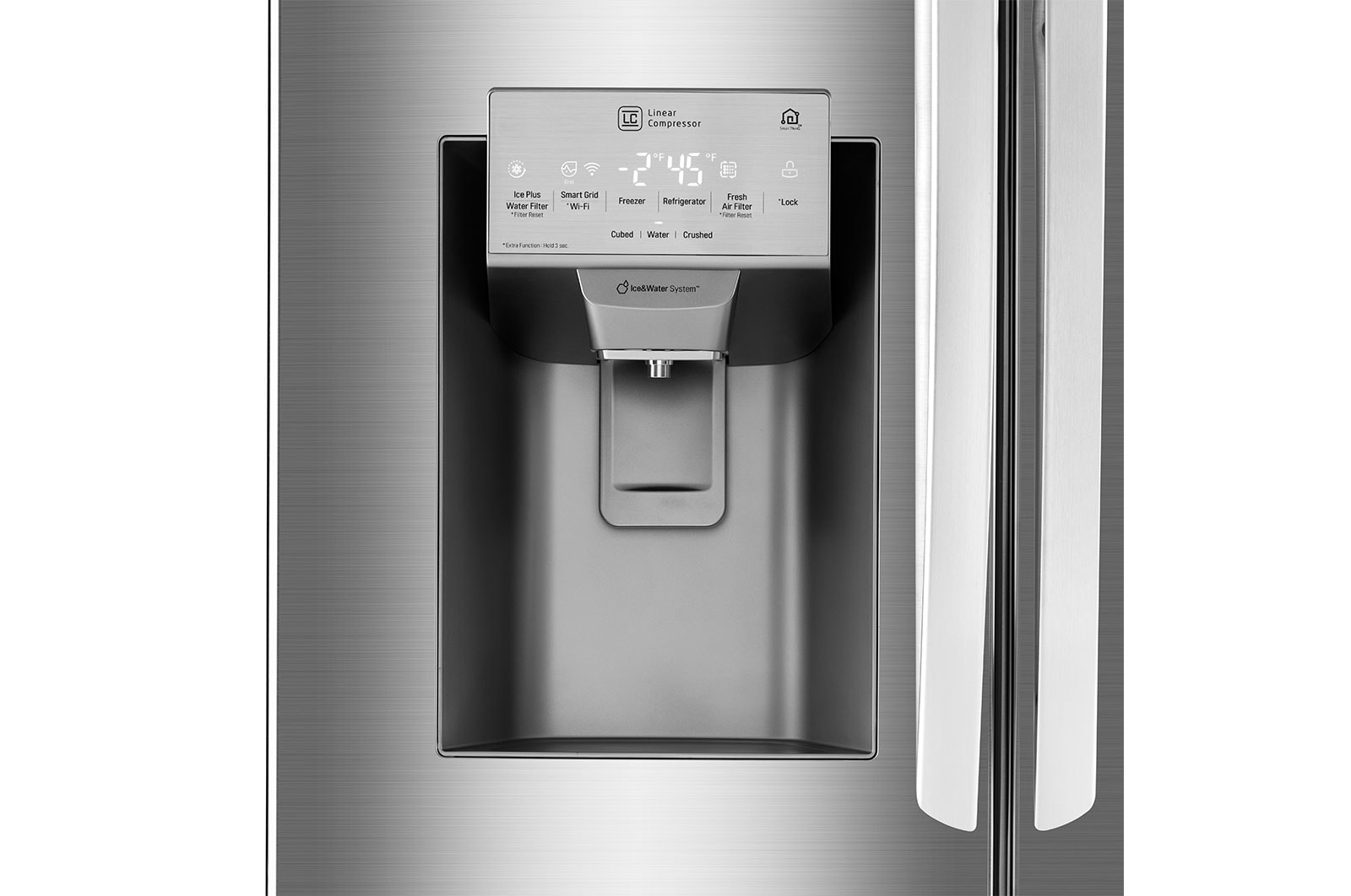 LG Réfrigérateur de 28 pi3 doté de trois portes, dont une porte à deux battants, LFXS28968S