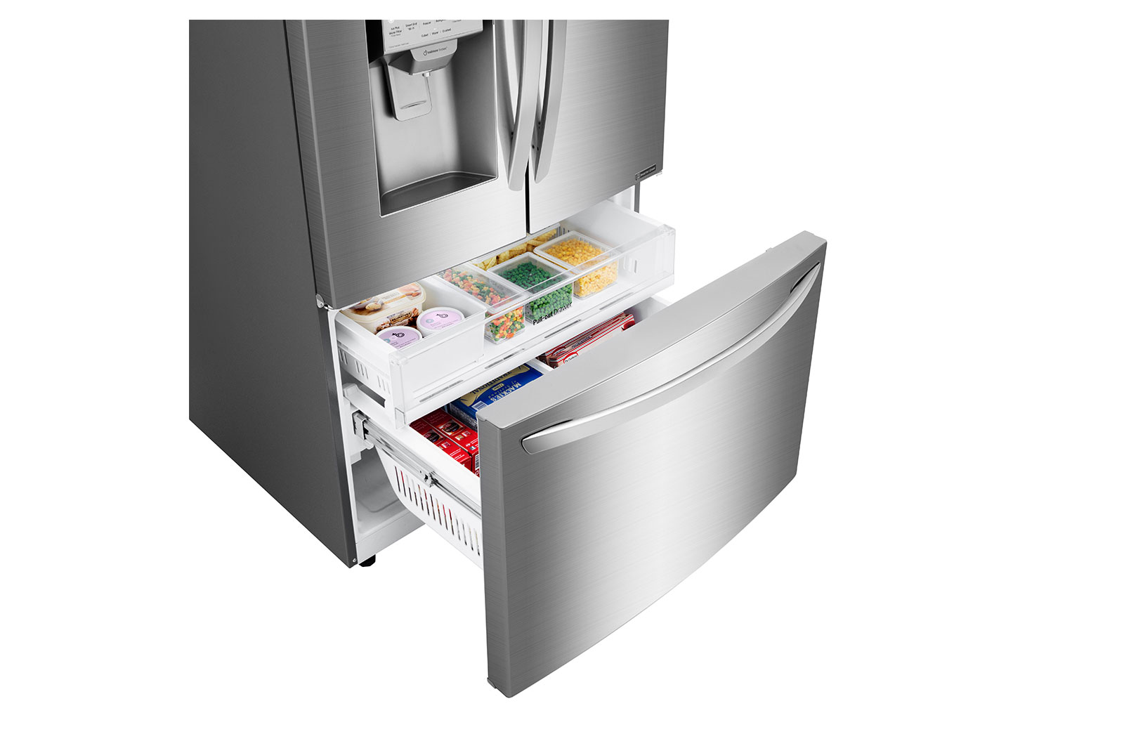 LG Réfrigérateur de 28 pi3 doté de trois portes, dont une porte à deux battants, LFXS28968S
