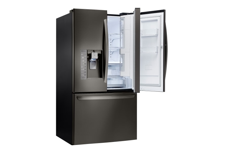 LG Réfrigérateur en inox noir de 29,6 pi3, capacité supérieure, 3 portes avec Porte dans la porte MC, LFXS30766D