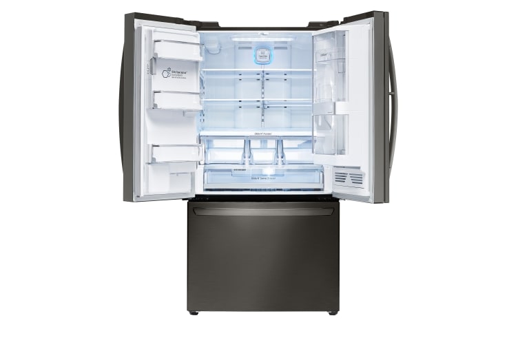 LG Réfrigérateur en inox noir de 29,6 pi3, capacité supérieure, 3 portes avec Porte dans la porte MC, LFXS30766D
