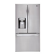 Vue avant de Réfrigérateur de 28 pi³/36 po, prof. stand., 3 portes/2 battants | Distr. eau/glaçons | Machine Craft Ice🅫 double LHFS28XBS