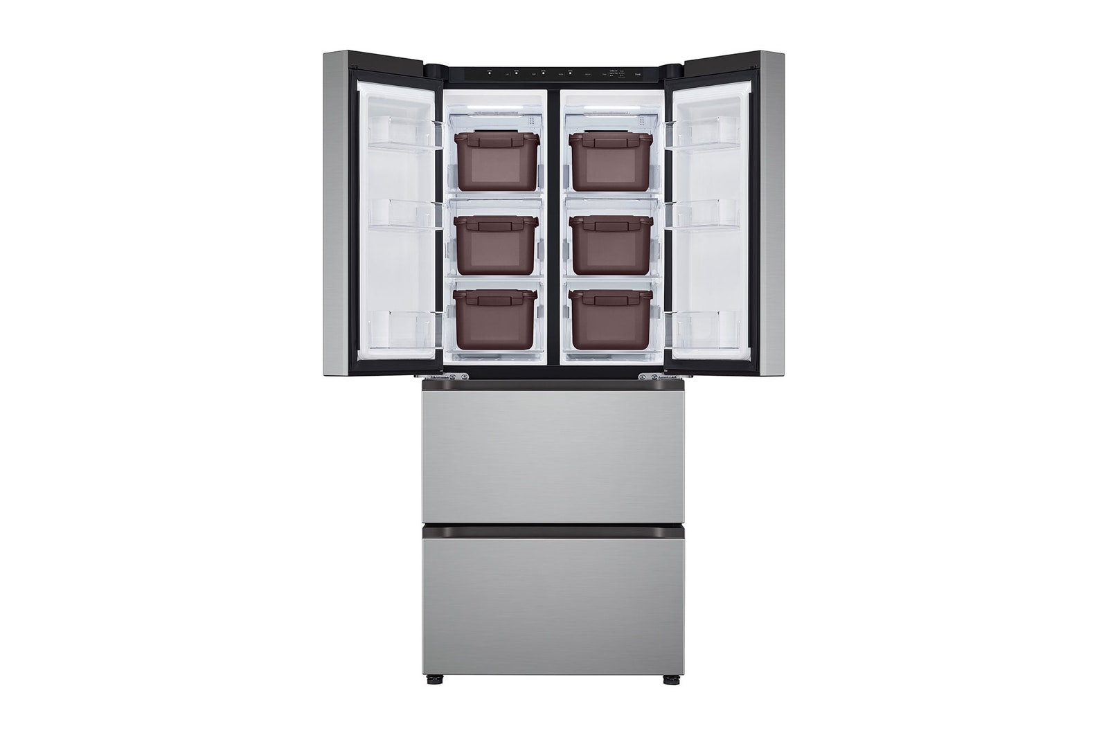 Front open view with tray