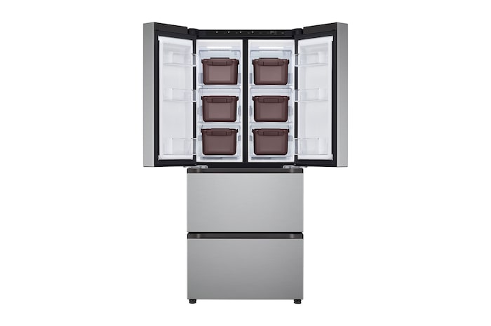 Front open view with tray