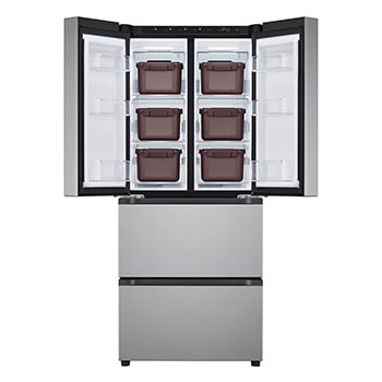 Front open view with tray