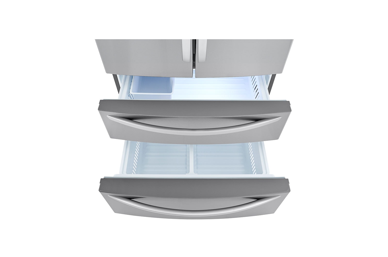 LG Réfrigérateur de 36 po à 4 portes avec porte à deux battants, avec Smart Cooling<sup>MC</sup> Plus et distributeur d’eau intégré, LMWS27626S