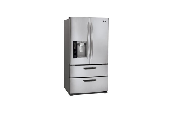 LG Le réfrigérateur 4 portes avec porte à deux battants et compresseur linéaire de 24,7 pi3, LMX25986ST