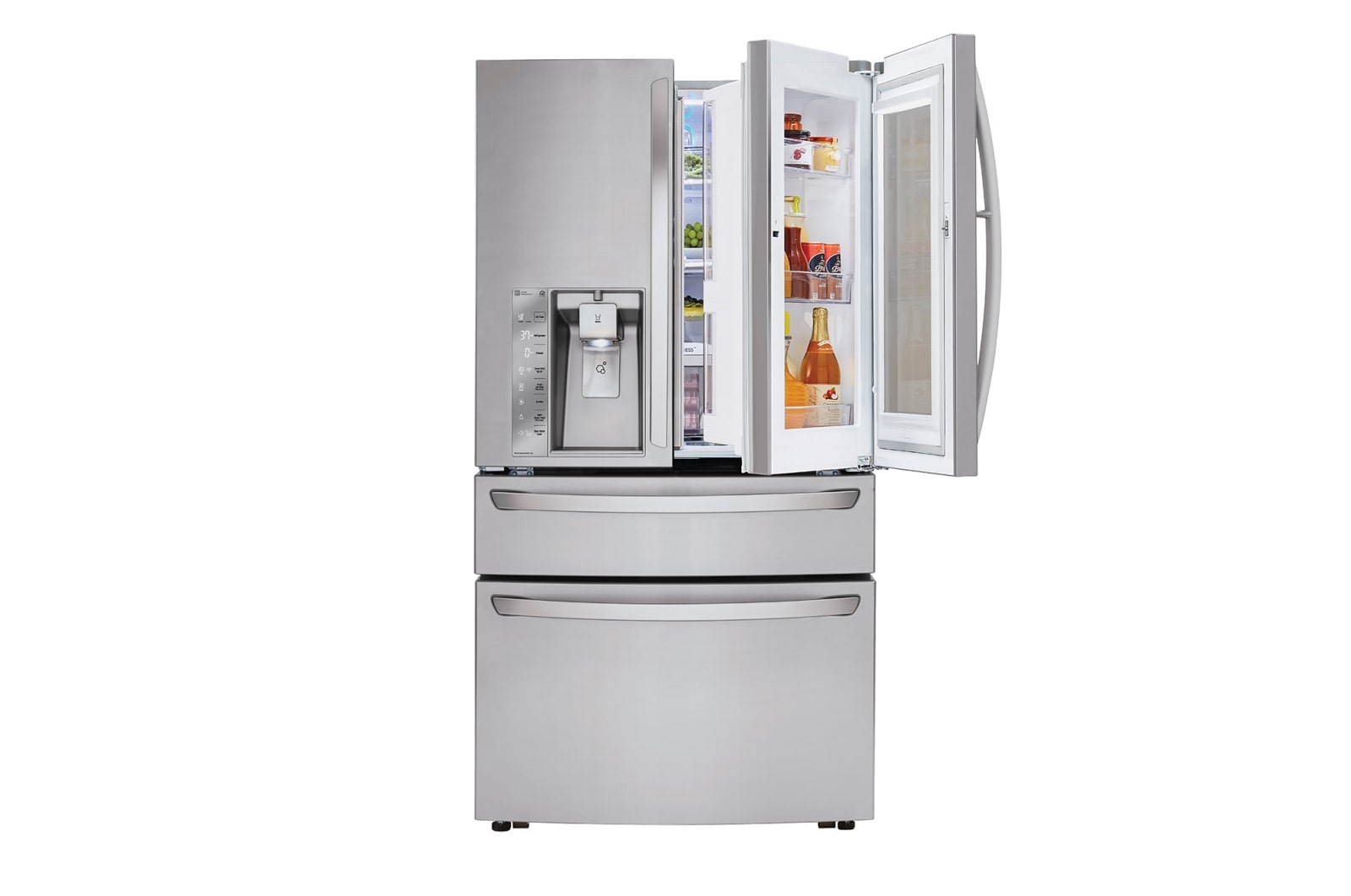 LG Réfrigérateur de 36 po d’une capacité de 30 pi<sup>3</sup>, doté d’une porte à deux battants avec Porte dans la porte<sup>MD</sup> et technologie InstaView<sup>MC</sup>, LMXS30796S