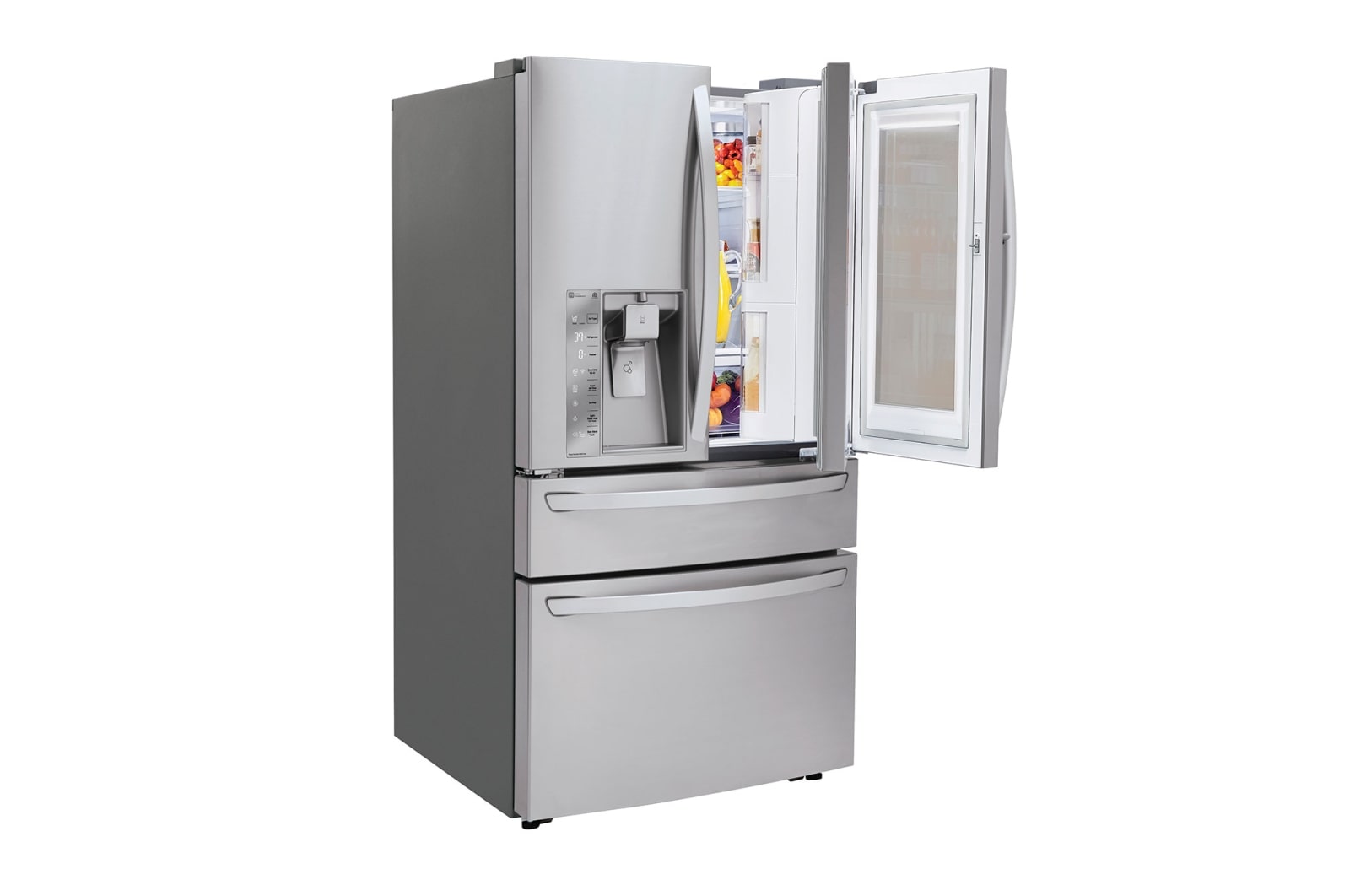 LG Réfrigérateur de 36 po d’une capacité de 30 pi<sup>3</sup>, doté d’une porte à deux battants avec Porte dans la porte<sup>MD</sup> et technologie InstaView<sup>MC</sup>, LMXS30796S