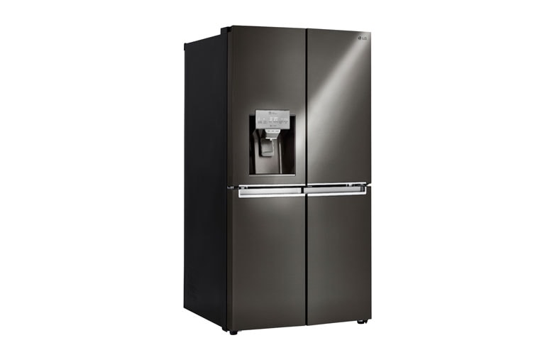 LG Réfrigérateur de 36 pouces en acier inoxydable noir avec porte à deux battants et porte dans la porte®, 30 pi³, LNXS30866D