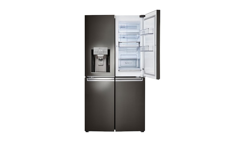 LG Réfrigérateur de 36 pouces en acier inoxydable noir avec porte à deux battants et porte dans la porte®, 30 pi³, LNXS30866D