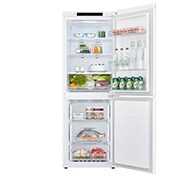 LG Réfrigérateur avec congélateur en bas de 24 po de large de 10,8 pi³, LRDNC1004W