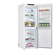 LG Réfrigérateur avec congélateur en bas de 24 po de large de 10,8 pi³, LRDNC1004W