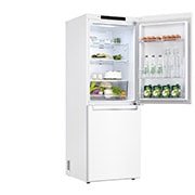 LG Réfrigérateur avec congélateur en bas de 24 po de large de 10,8 pi³, LRDNC1004W