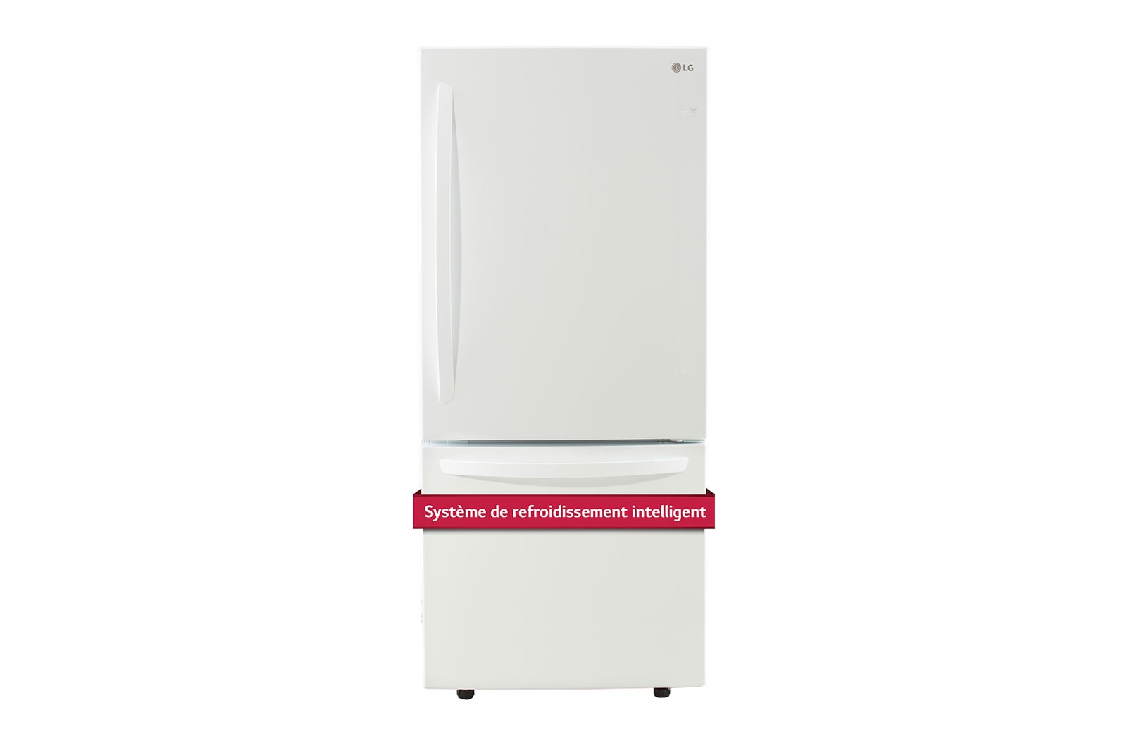 LG Réfrigérateur avec congélateur en bas doté d’un tiroir coulissant de 30 po, 22 pi<sup>3</sup>, LRDNS2200W
