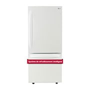 LG Réfrigérateur avec congélateur en bas doté d’un tiroir coulissant de 30 po, 22 pi<sup>3</sup>, LRDNS2200W