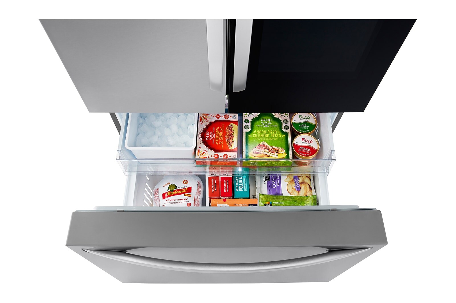 LG Réfrigérateur intelligent InstaView<sup>MC</sup> Counter-Depth MAX<sup>MC</sup> d'une capacité de 27 pi³ doté d'une porte à deux battants, LRFGC2706S