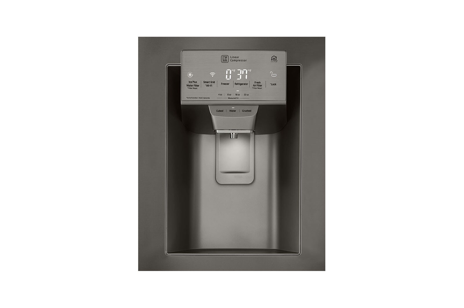 LG Réfrigérateur de 36 po avec Porte dans la porte<sup>MD</sup>, technologie InstaView<sup>MD</sup> et machine à glaçons Craft Ice, LRFVC2406D