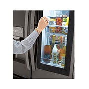LG Réfrigérateur de 36 po avec Porte dans la porte<sup>MD</sup>, technologie InstaView<sup>MD</sup> et machine à glaçons Craft Ice, LRFVS3006D