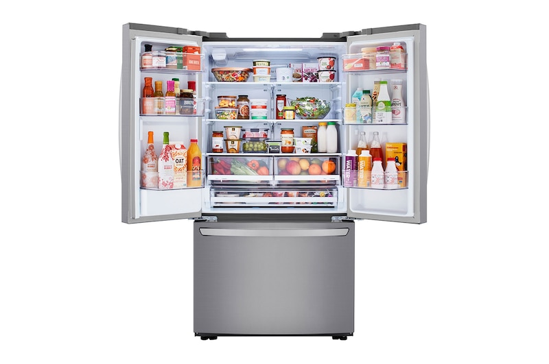 LG Réfrigérateur de 36 po avec porte à deux battants avec distributeur d’eau, 29 pi³, LRFWS2906V