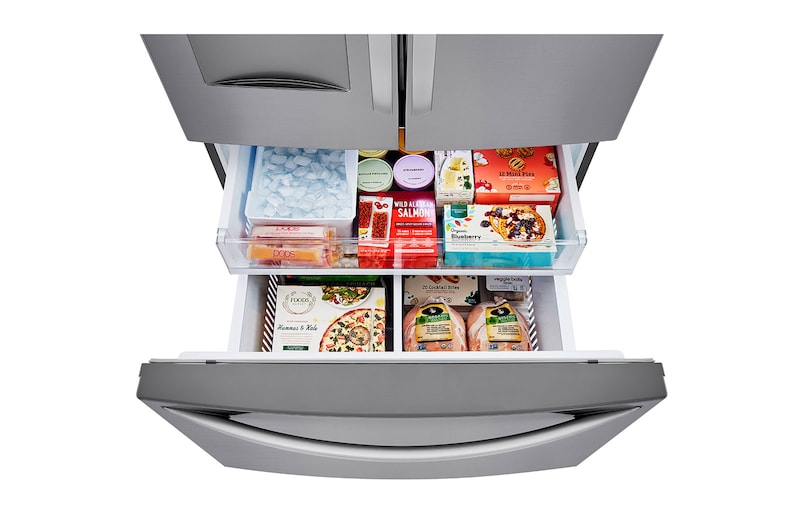 LG Réfrigérateur de 36 po avec porte à deux battants avec distributeur d’eau, 29 pi³, LRFWS2906V