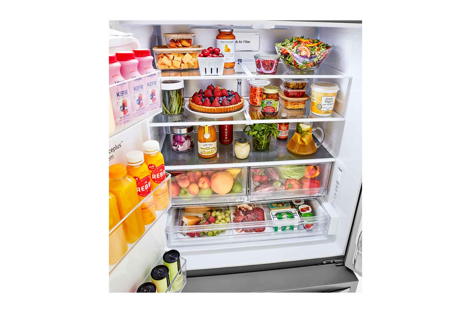 LG Réfrigérateur intelligent de 26 pi³ à profondeur de comptoir MAX avec machine à glaçons double, LRFXC2606S