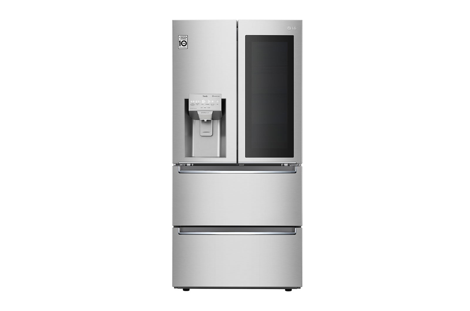 LG Réfrigérateur 4 portes à profondeur de comptoir de 33 po et de 18,3 pi³, LRMVC1803S