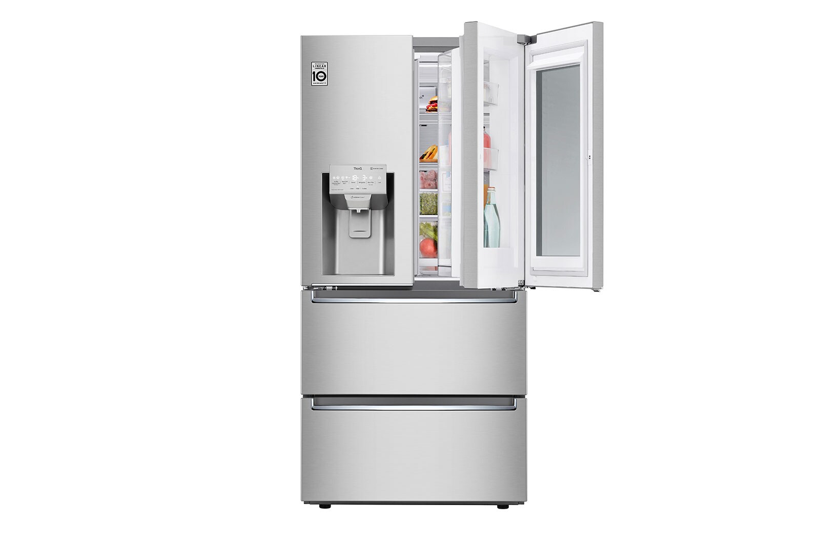 LG Réfrigérateur 4 portes à profondeur de comptoir de 33 po et de 18,3 pi³, LRMVC1803S