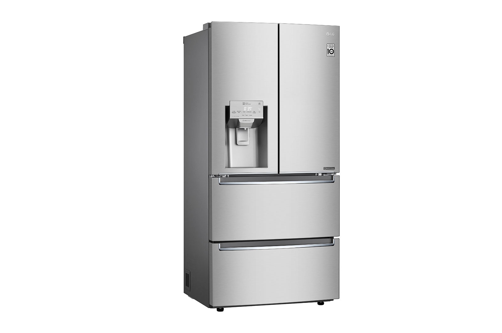 LG Réfrigérateur 4 portes à profondeur de comptoir de 33 po et de 18,3 pi³, LRMXC1813S