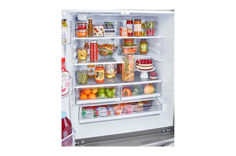 LG Réfrigérateur intelligent de 22 pi3 à profondeur de comptoir avec congélateur double et technologie Craft Ice<sup>MC</sup>, LRMXC2206S