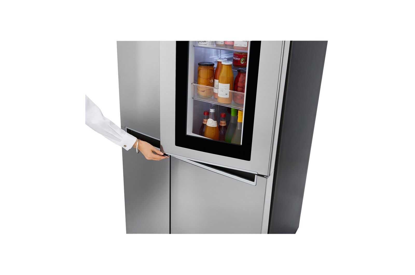 LG Réfrigérateur de 27 pi³ côte à côte avec porte dans la porte<sup>MD</sup> et technologie InstaView<sup>MC</sup>, LRSES2706V