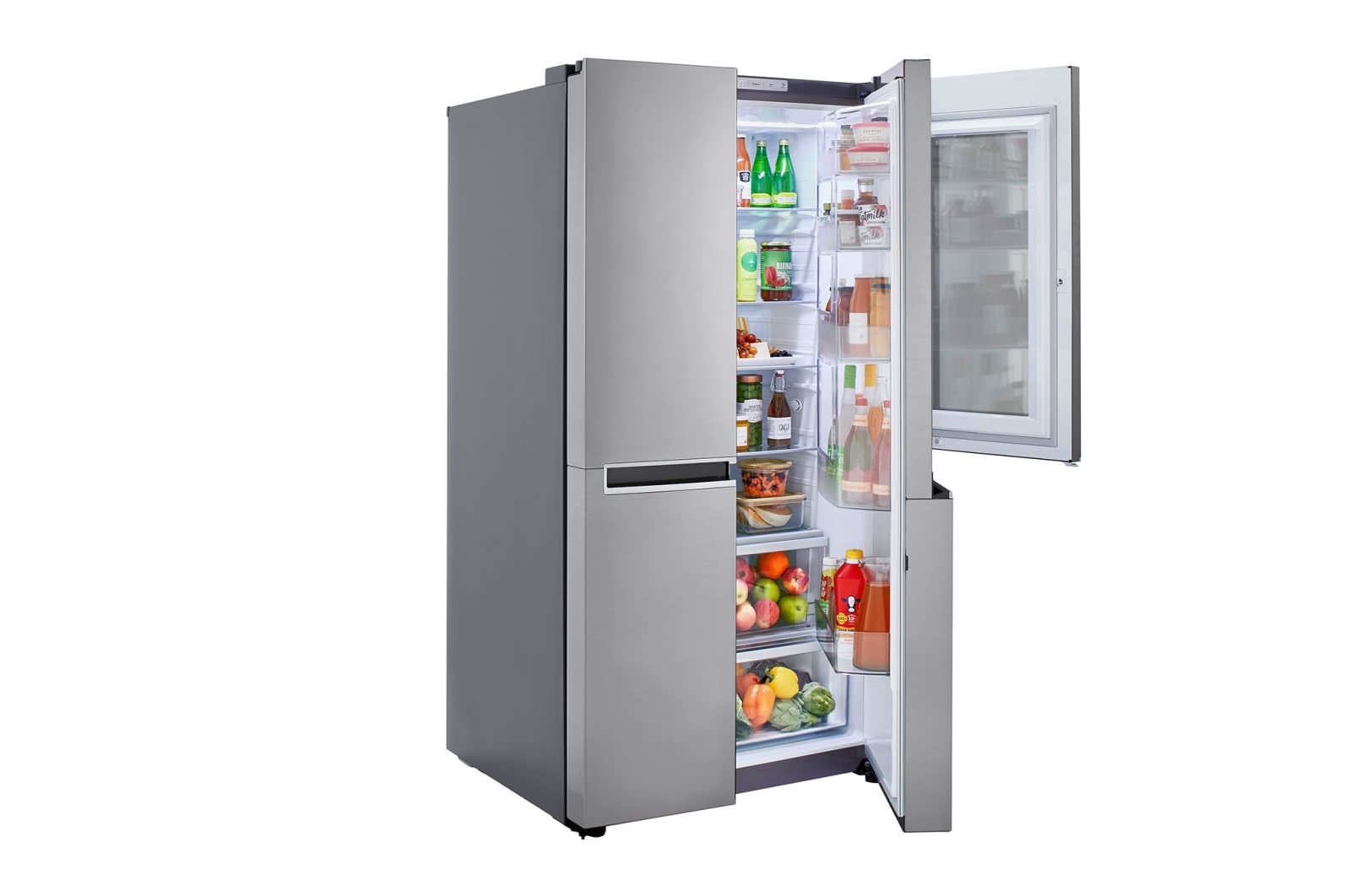 LG Réfrigérateur de 27 pi³ côte à côte avec porte dans la porte<sup>MD</sup> et technologie InstaView<sup>MC</sup>, LRSES2706V