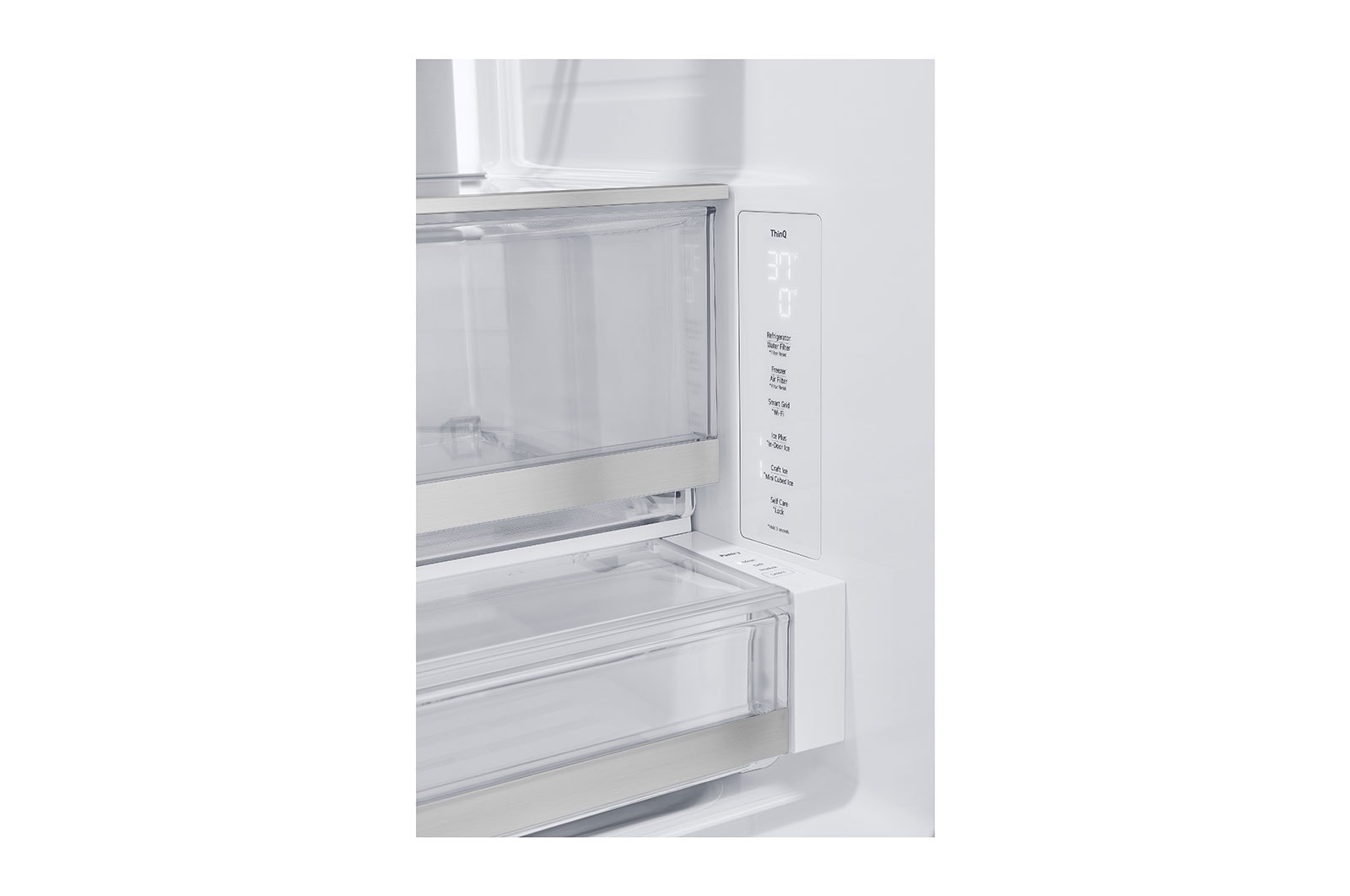 LG Réfrigérateur avec porte à deux battants Counter-Depth MAX<sup>MC</sup> de 26 pi³ avec quatre types de glace, LRYXC2606S