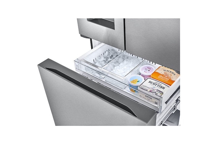 vue latérale du tiroir inférieur