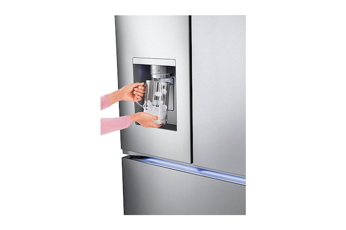 eau remplissant le distributeur