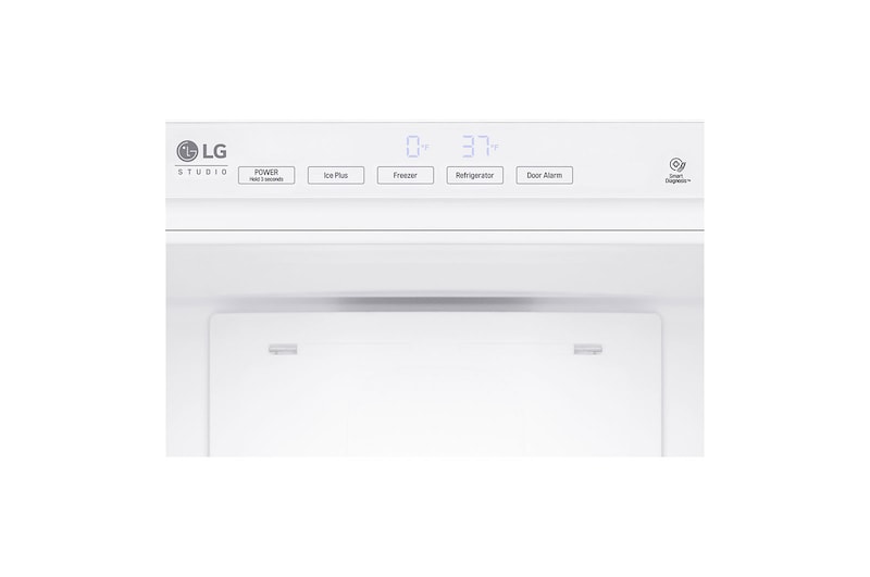 LG Congélateur en bas prêt pour panneaux de 22 po, 2 portes combi avec profondeur de comptoir de 9 pi³, LSBNC1021P
