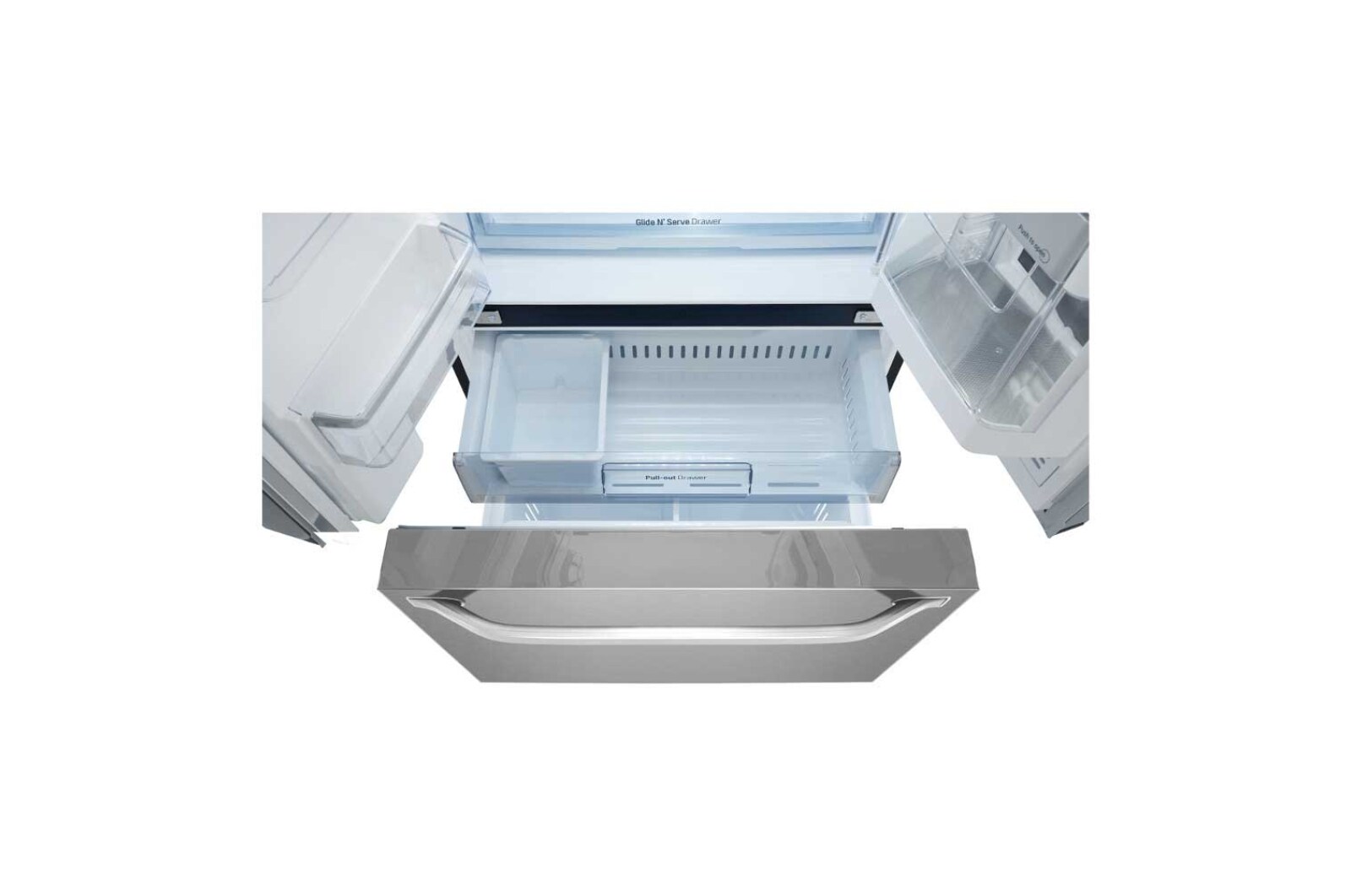 LG STUDIO – Réfrigérateur InstaView<sup>MC</sup> de 36 po à profondeur de comptoir avec Porte dans la porte<sup>MD</sup>, d’une capacité de 24 pi³, LSFXC2496S