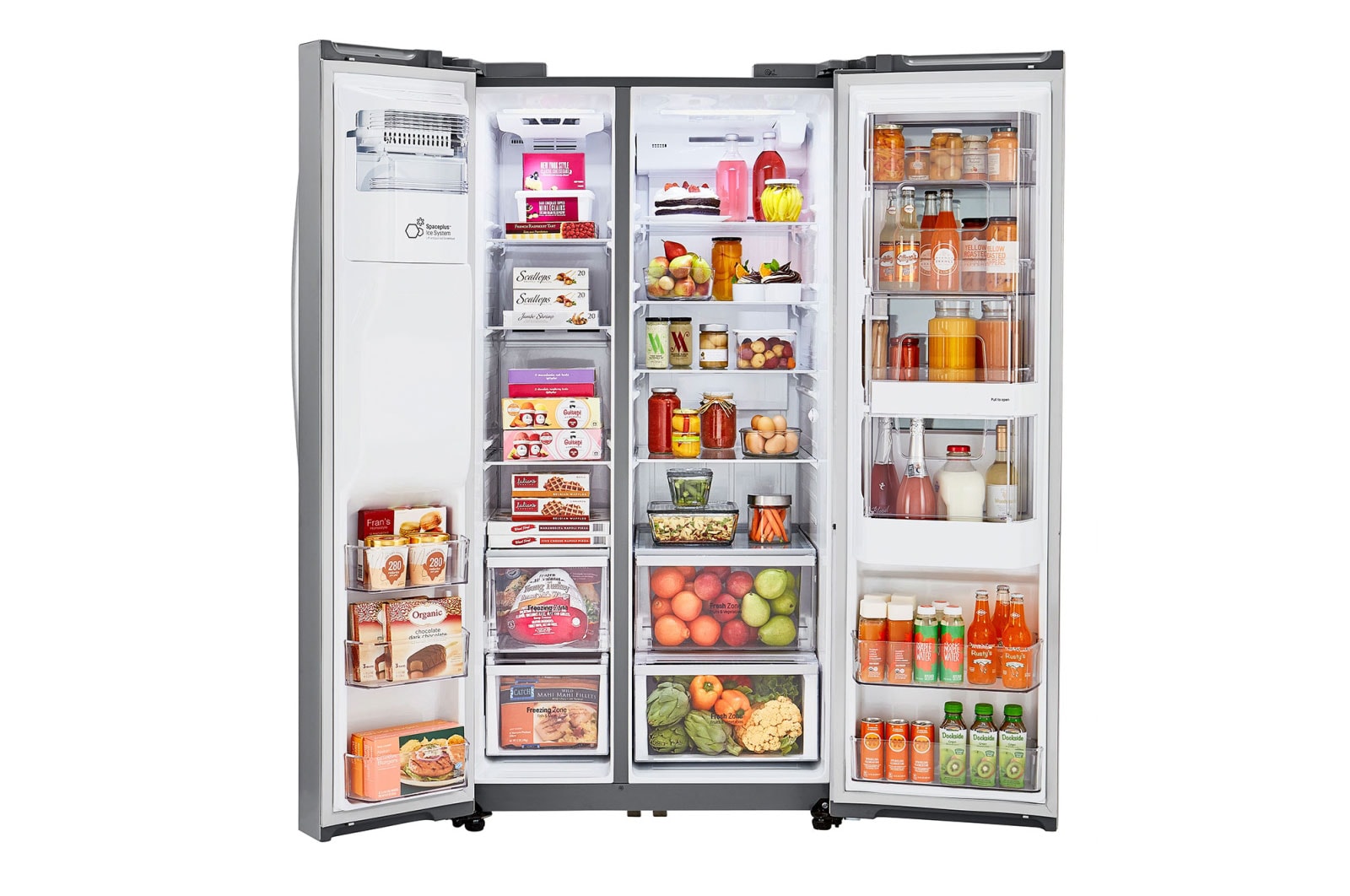 LG Réfrigérateur côte à côte à profondeur de comptoir avec Porte dans la porte<sup>MD</sup>et technologie InstaView<sup>MC</sup>, d’une capacité de 22 pi³, LSXC22396S