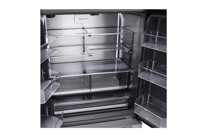 Vue du système d'étagères