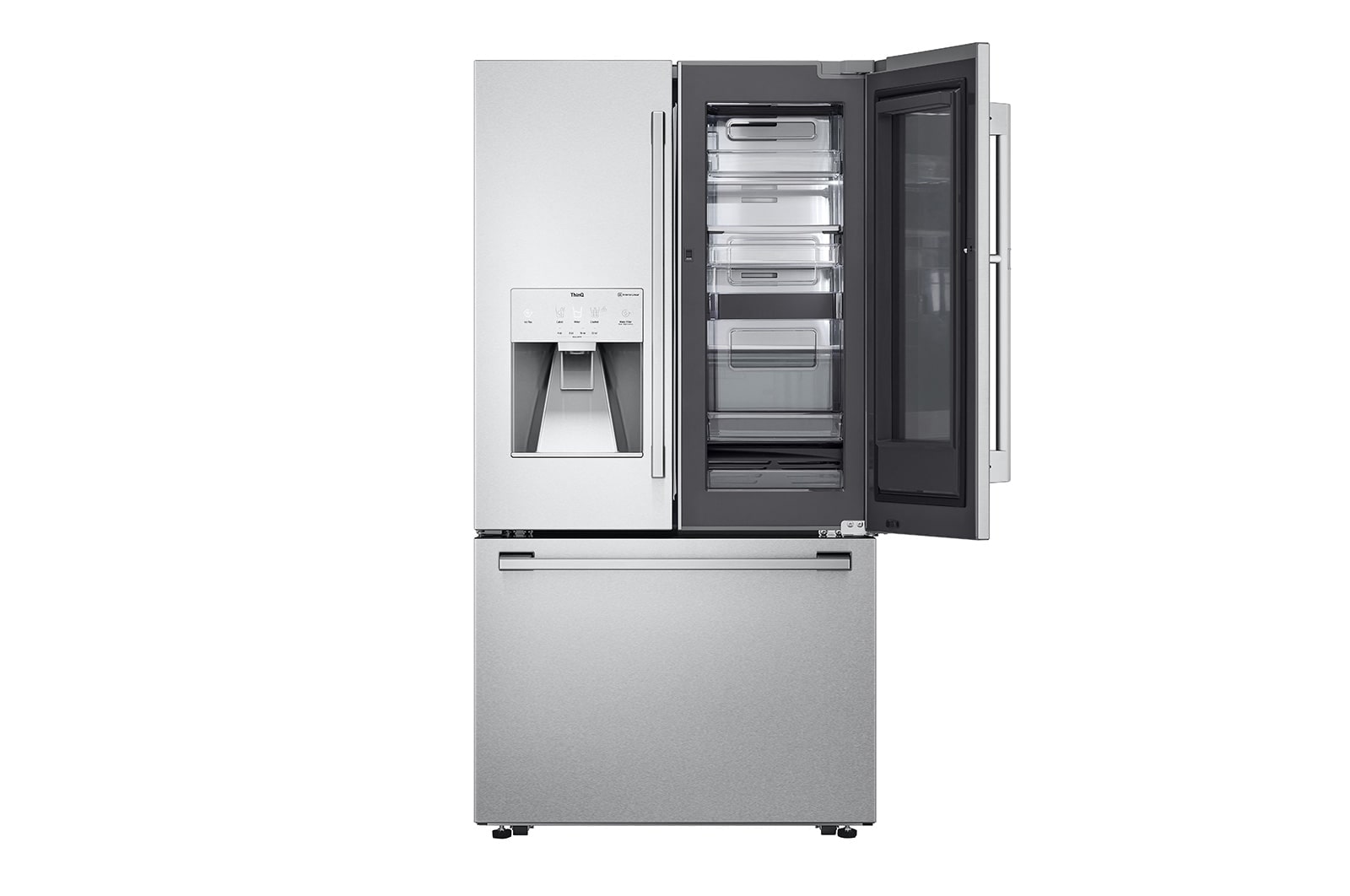 LG Réfrigérateur intelligent LG STUDIO de 24 pi³ à profondeur de comptoir et à grande capacité, avec InstaView<sup>MD</sup>, Porte dans la porte<sup>MD</sup> et machine à glaçons Craft Ice<sup>MC</sup>, SRFVC2416S
