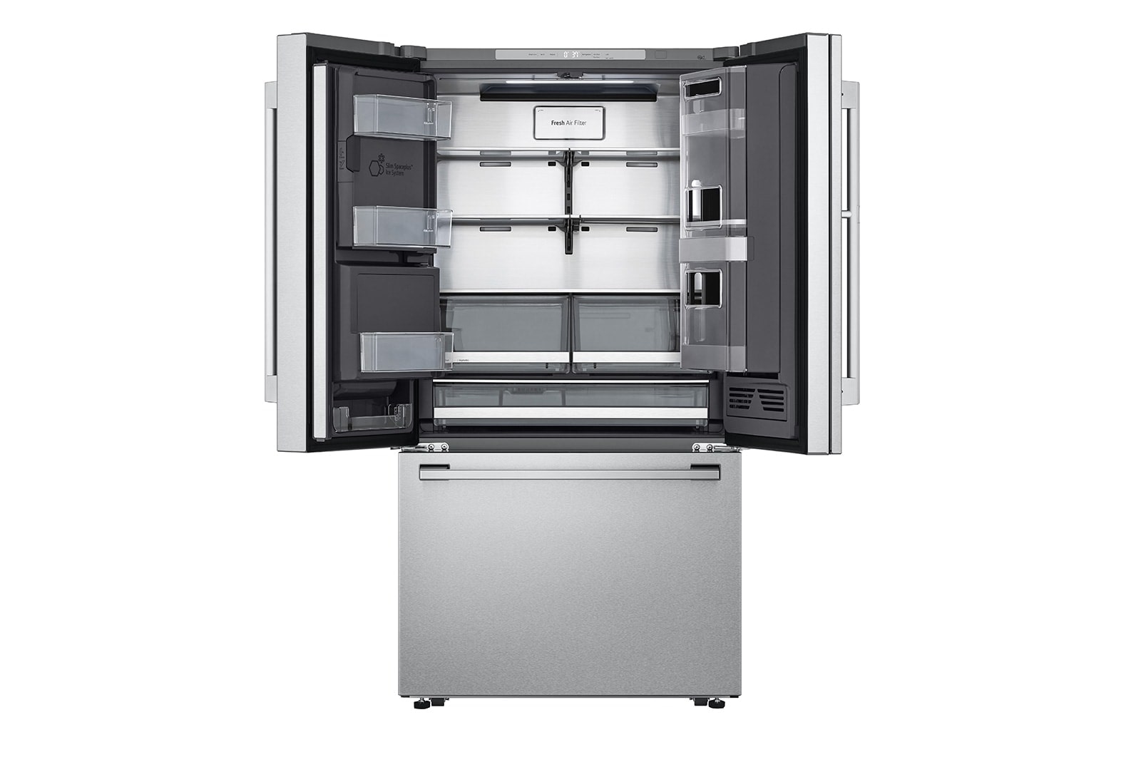 LG Réfrigérateur intelligent LG STUDIO de 24 pi³ à profondeur de comptoir et à grande capacité, avec InstaView<sup>MD</sup>, Porte dans la porte<sup>MD</sup> et machine à glaçons Craft Ice<sup>MC</sup>, SRFVC2416S