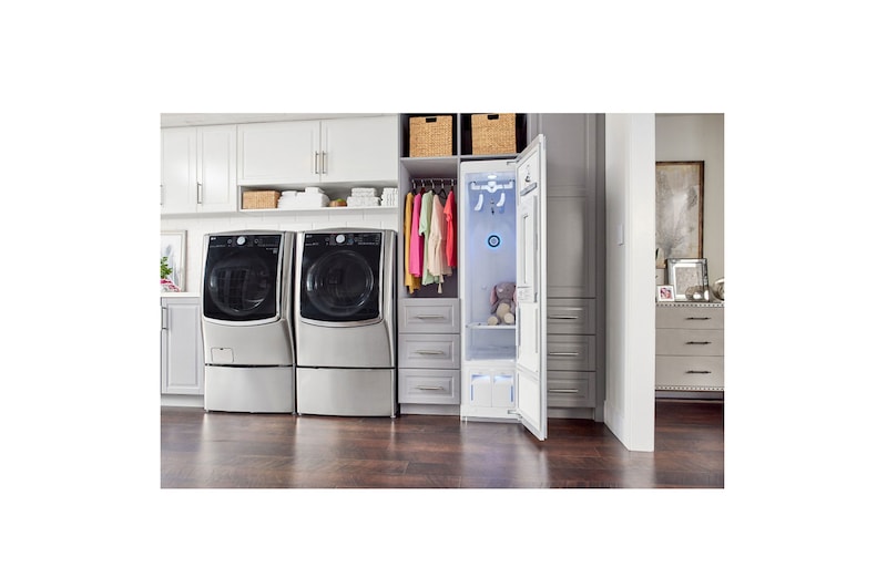 Styler in laundry area